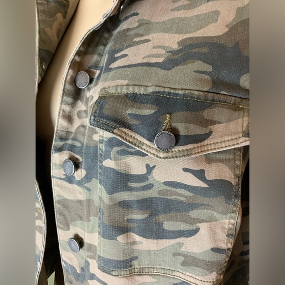 Liverpool Los Angeles camouflage jean jacket size small - Picture 3 of 6